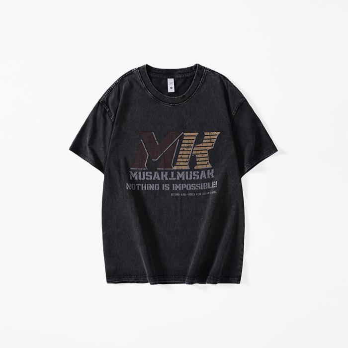 Printed Short-sleeved Men s Summer New Large-size Loose Half-sleeved Shirt M