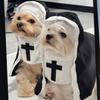 Whimsically Pet Nun Cloak Robe Dress Halloween Costume Parties Supplies For Dog Cats Photoshoots Fun Cosplay Outfits