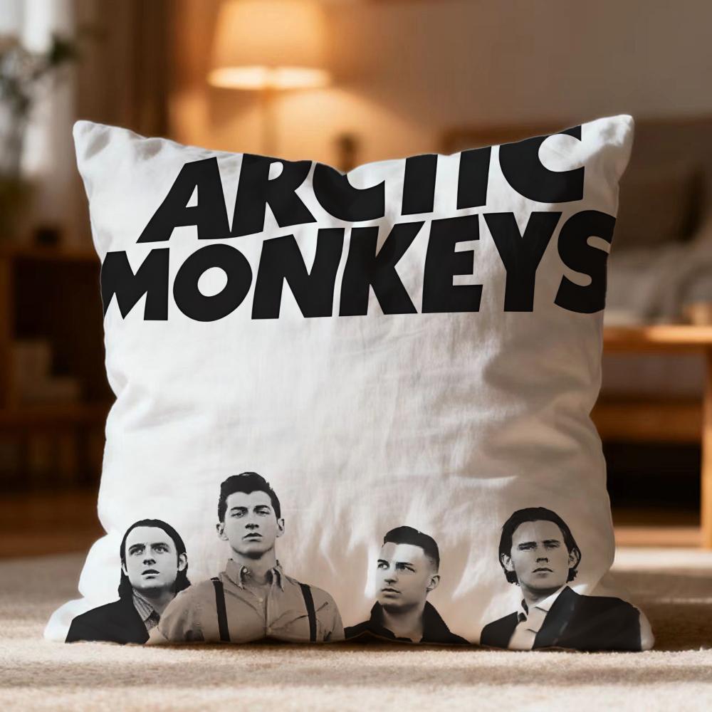 Popular AArctic Monkeyses Cushion Cover Soft Washable Pillow Case Multi-Scene for Couch Bed Travel Office Use