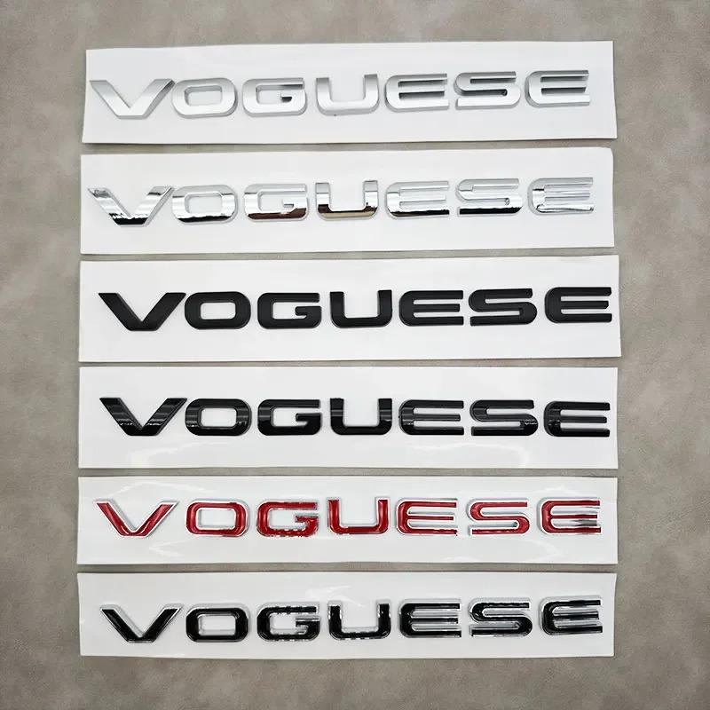 1Pc Range Rover Executive Extended Edition Accessories 3D ABS VOGUE SE Letters Logo Car Rear Trunk Badge Stickers