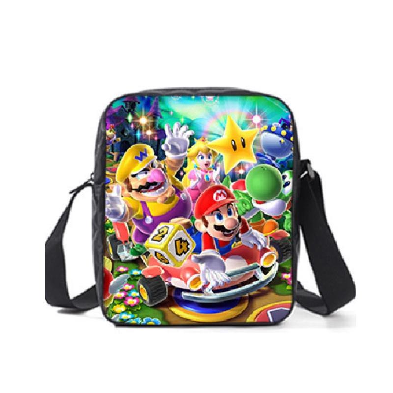 New Arrival Mario Cartoon Backpack For Elementary And Middle School Students Lunch Bag And Pencil Case Included
