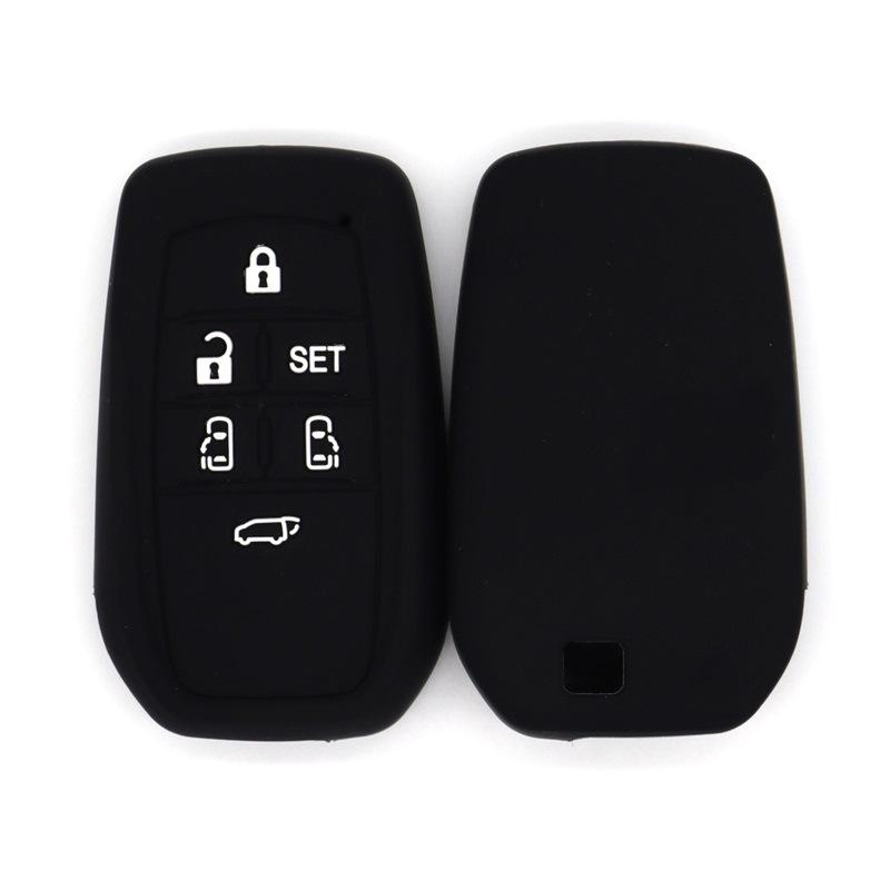 

Drop-proof key cover suitable for Toyota commercial vehicles Elfa, Wilfa, Sienna, Runner, car remote key fob чёрный