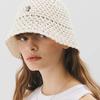 LE Logo Summer Mesh Bucket Hat_IVORY