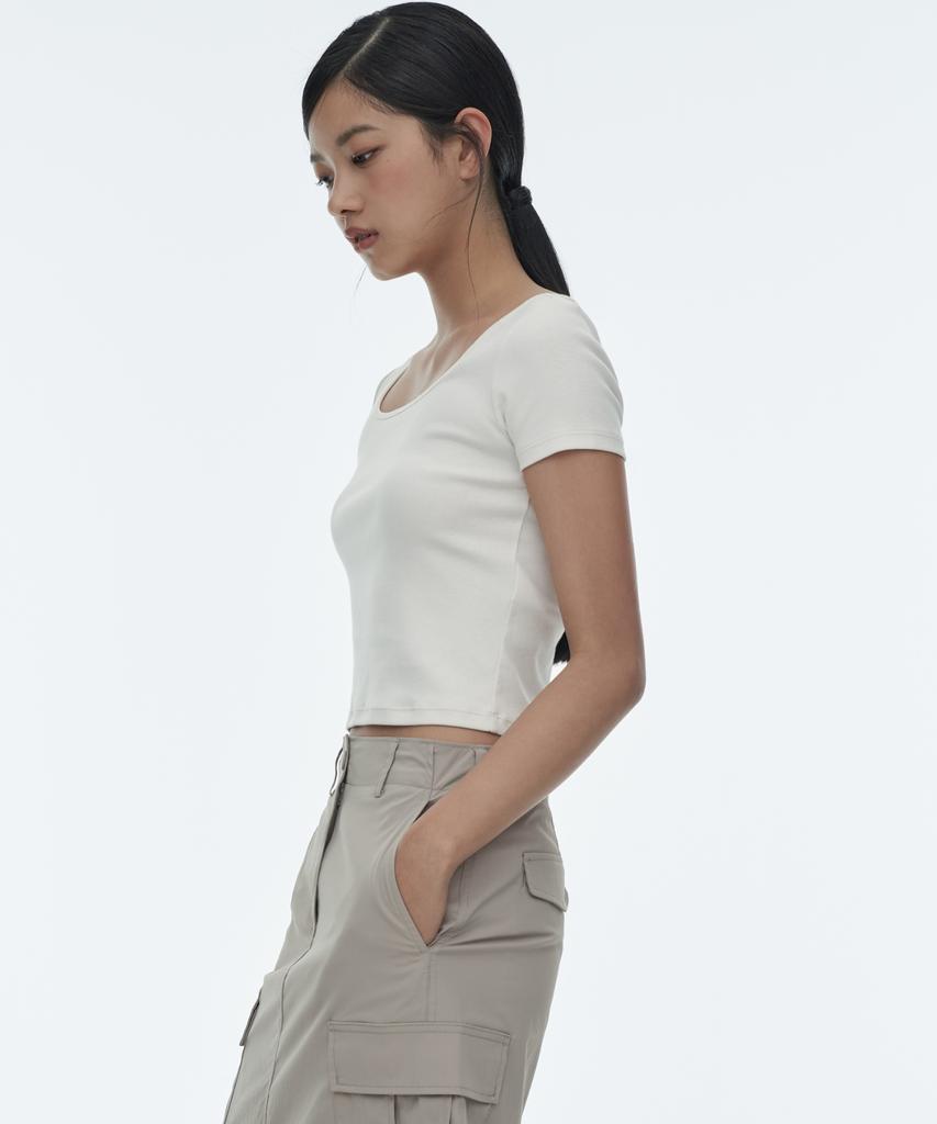 Musinsa Standard Woman Women'S Cargo Maxi Skirt [Light Beige]