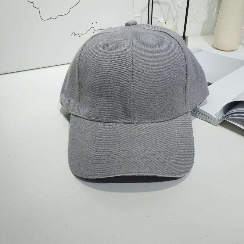 Hipster men and women versatile solid color baseball hat summer street black pink student sunshade cap couple
