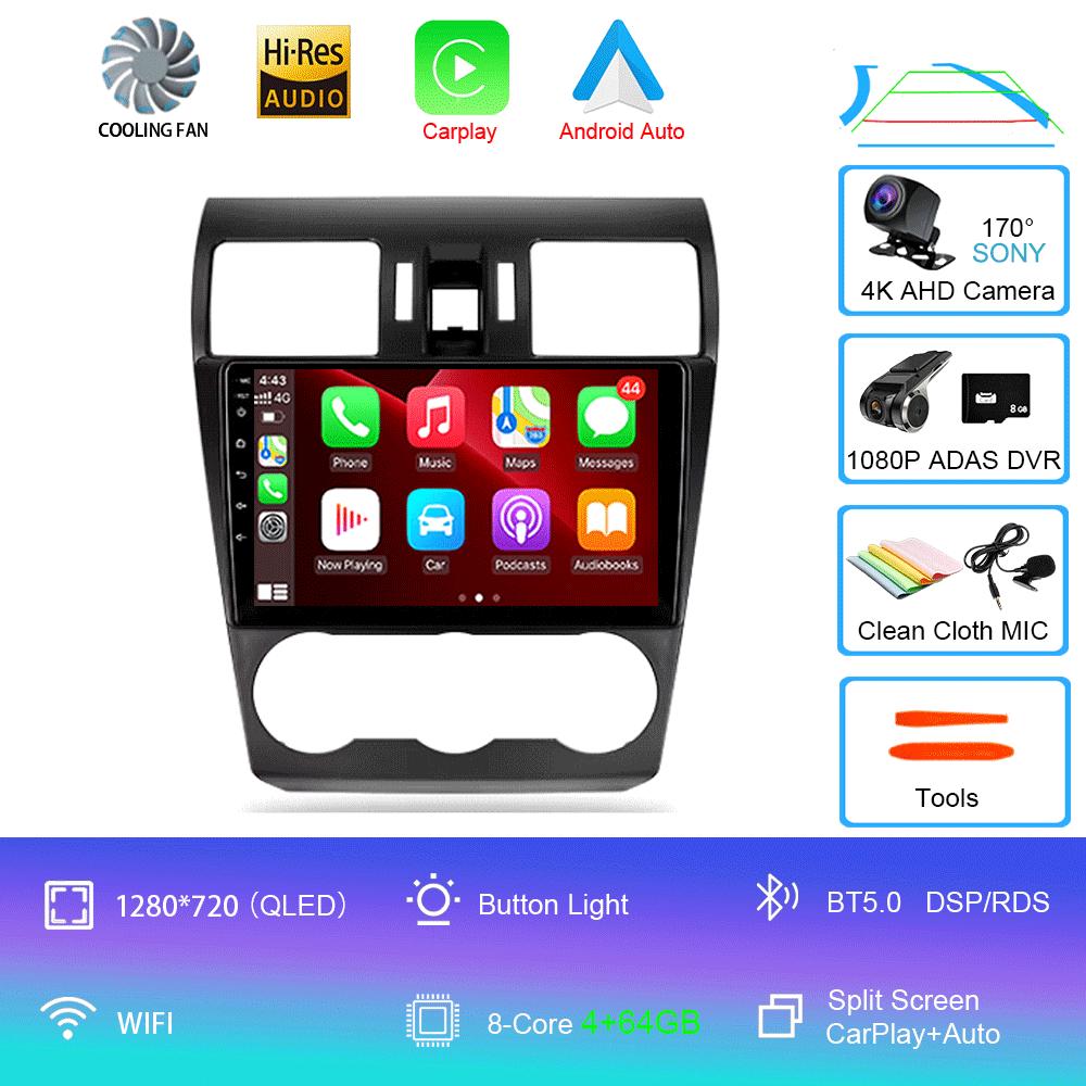 Android 14 Video Player Car Radio For Subaru Forester 4 SJ 2012 - 2015 Multimedia Navigation Stereo GPS No 2din 2 Din Dvd