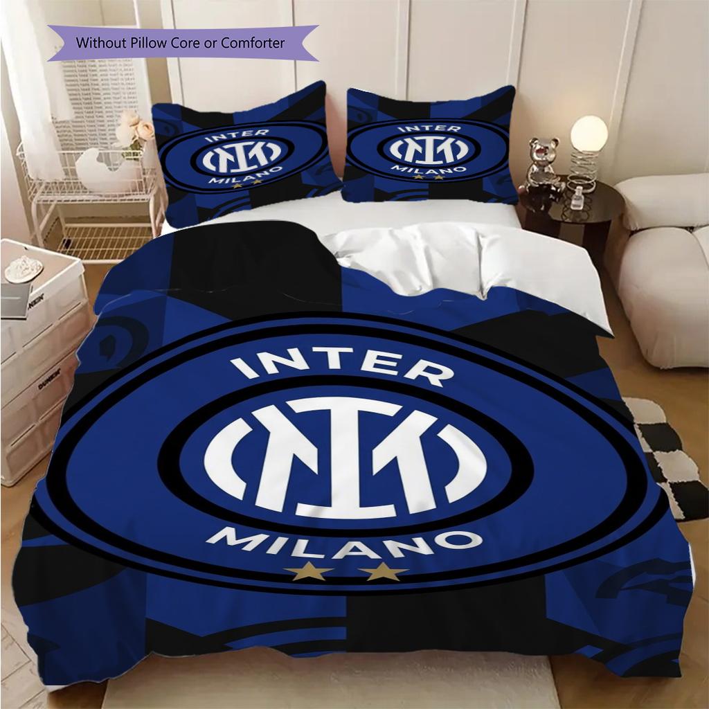Eredità Inter: Biancheria da letto Blue Passion (1 * copripiumino + 2 * federa, senza nucleo) Regalo di compleanno di Natale morbido e confortevole