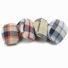Colorful Flat Caps Button Adjustable Painter Caps Classic Plaid Berets  for Men Women
