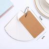 100 Sheets Kraft Paper Blank Flashcards with Binder Rings Spiral Notepads Kids Mini Notebooks Study Cards Book Kawaii Stationery