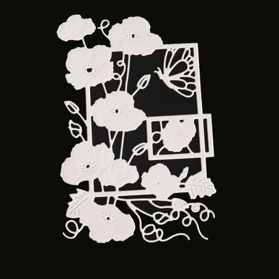 Butterfly Flower Metal Cutting Die for DIY Scrapbooking Album Craft Project