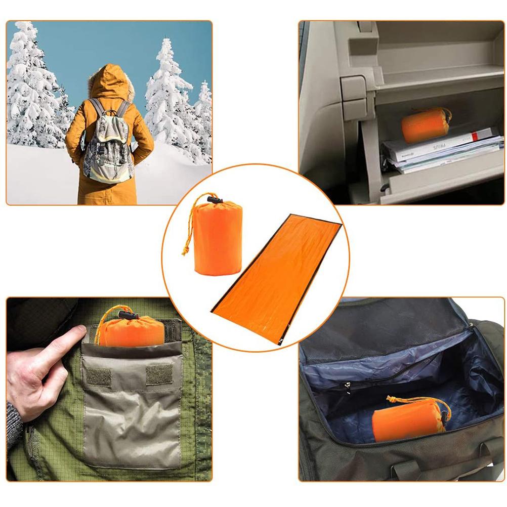 Emergency Survival Sleeping Bag Emergency  Blanket Waterproof Portable Insulation Bags for