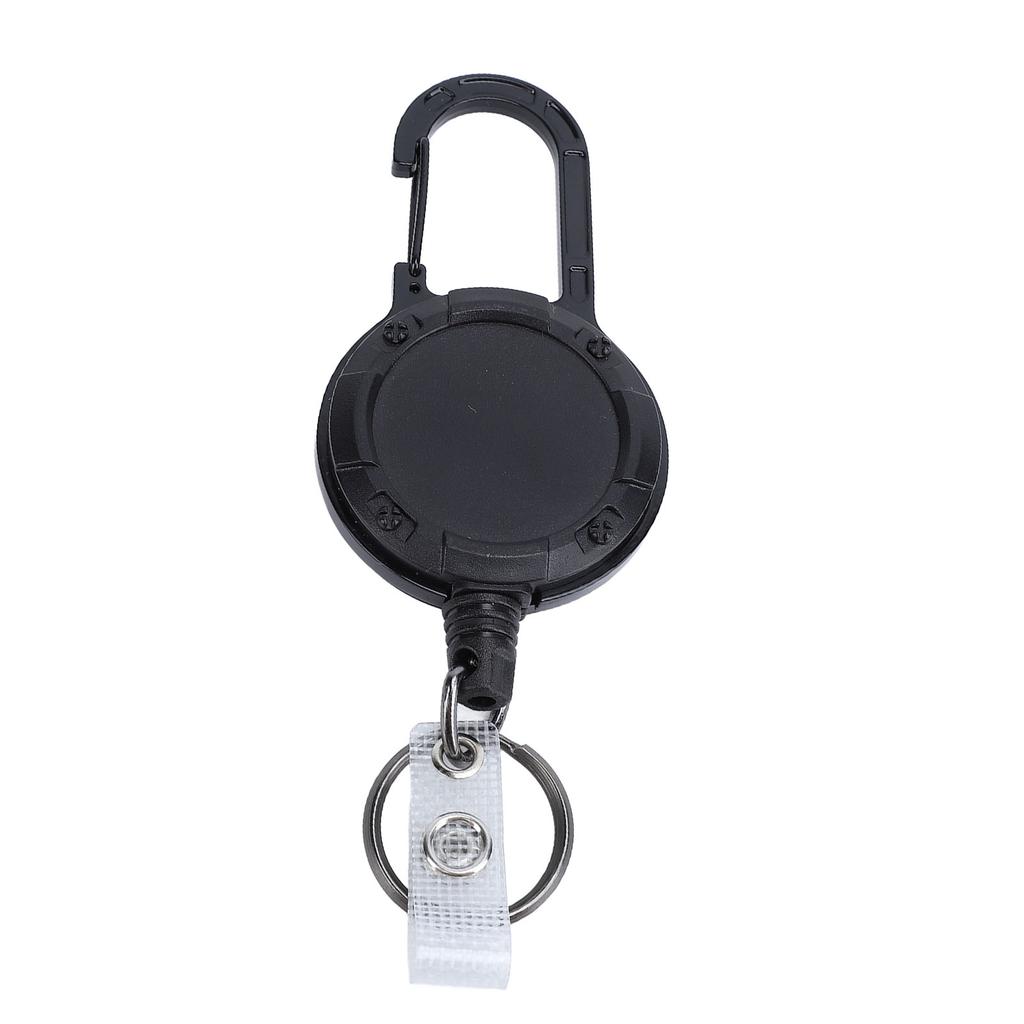 Retractable Keychain Professional Thickened 1mm Stainless Steel Wire Rope Prevents Lost Carabiner