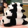 50~90cm Lying Panda Bear Plush Pillow Stuffed Cartoon Zoo Animal Sleeping Companion Friend Gift