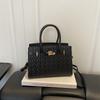 Bamboo Leaf Pattern Women's Handbag, Women's Shoulder Bag, Crossbody Bag, Office Bag