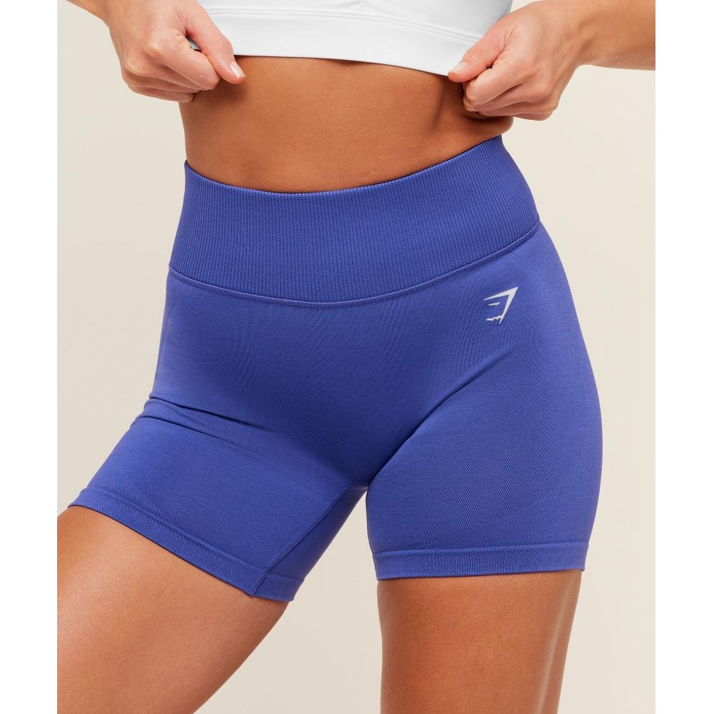 Gymshark Interval Seamless Short Force Blue B6b3k Ucvg