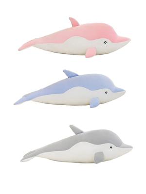 Peluche dauphin Kawaii de grande taille 35-130 cm, adorable animal en peluche doux, coussin de couchage pour filles, cadeau
