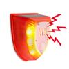Sensor de movimiento infrarrojo con energía Solar, luz de alarma con 129db, alarma de seguridad independiente para ladridos de perros, para casa, jardín y granja