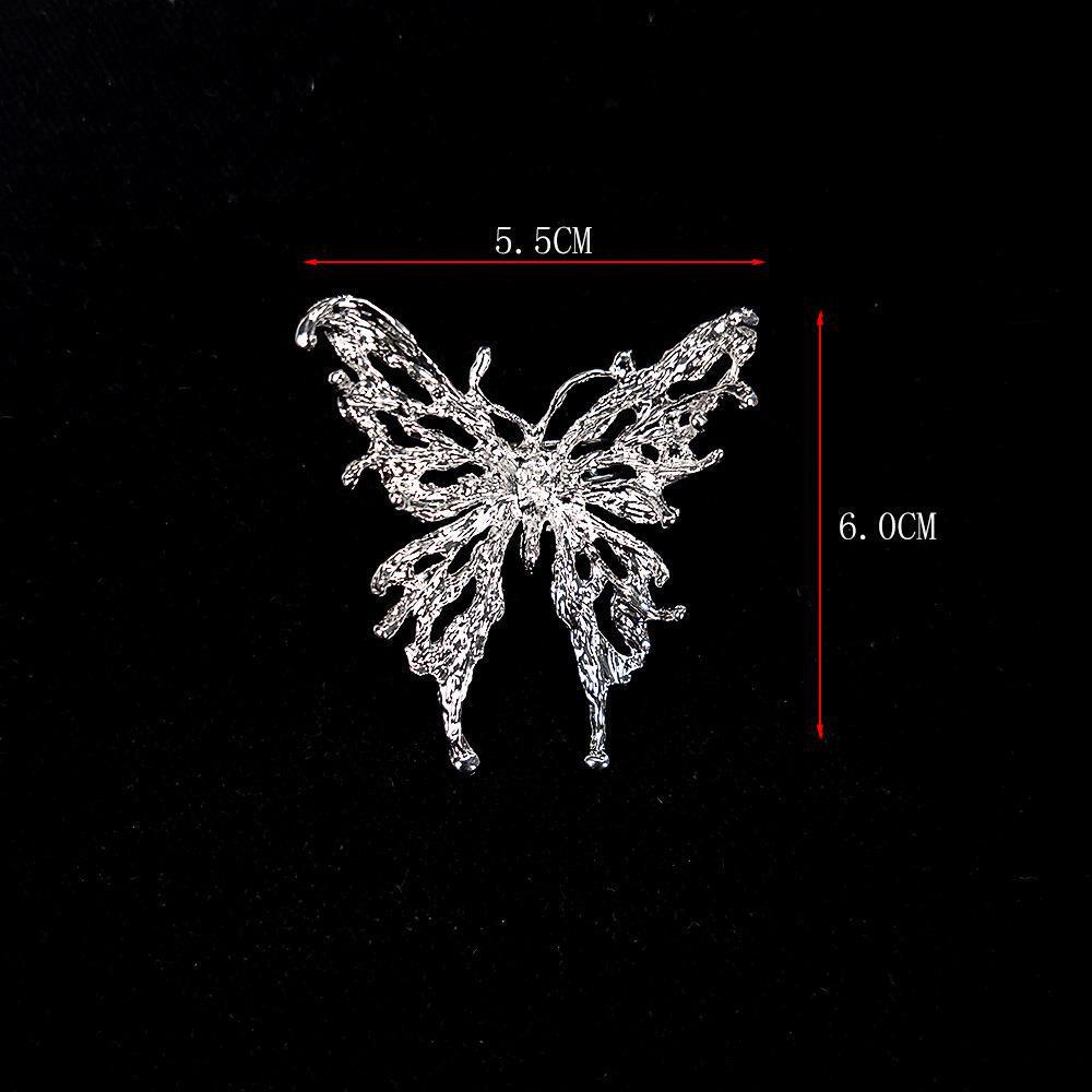 Sparkling Diamond Open Butterfly Ring - Elegant Women's Jewelry