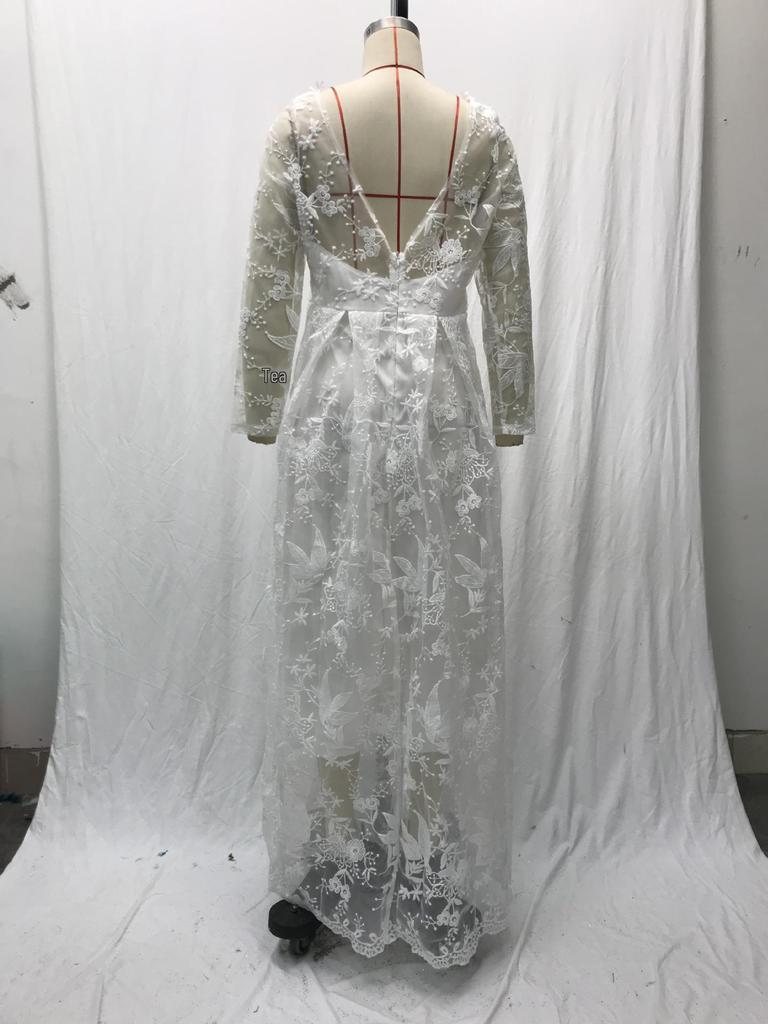 2025 Spring European & American Off-Shoulder Bridal Wedding Evening Gown for Women