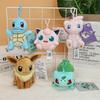 Original Pokemon Plush Keychain Cartoon Toys Pikachu Mew Jigglypuff Squirtle Eevee Snorlax Bulbasaur Doll Kids Kawaii Toy