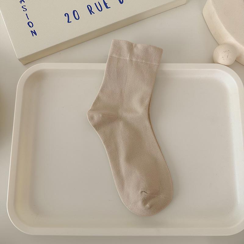 

Women s Pure Cotton Loose Fit Non-binding Boneless Anti-pilling College Style Maternity Slouch Socks One Size