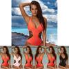Seksowny Damski Strój Kąpielowy Jednoczęściowy Monokini Kąpielowy Bikini Usztywniane Push Up