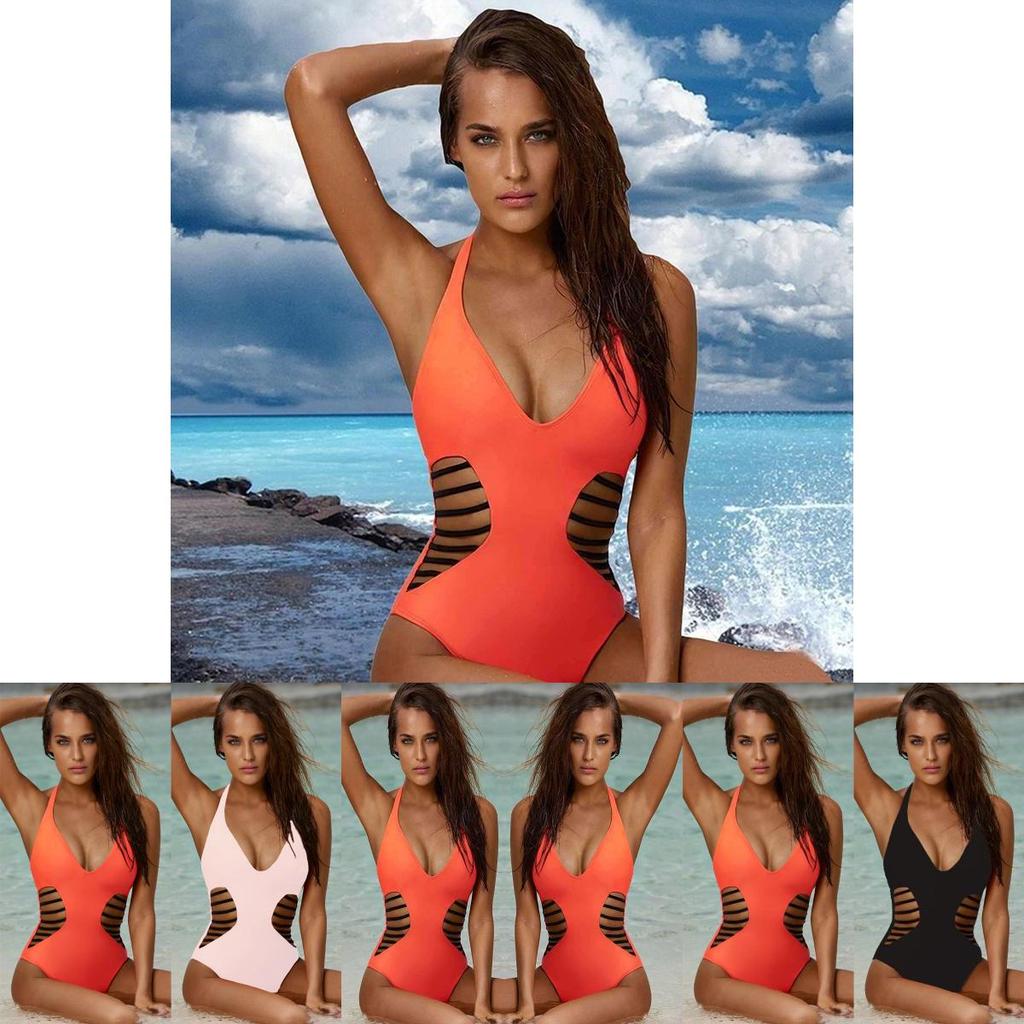 Seksowny Damski Strój Kąpielowy Jednoczęściowy Monokini Kąpielowy Bikini Usztywniane Push Up