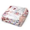 Puella Magi Madoka Magica Fleece Throw Blankets Magic Girl Cartoon Blanket for Home Outdoor Super Warm Quilt,