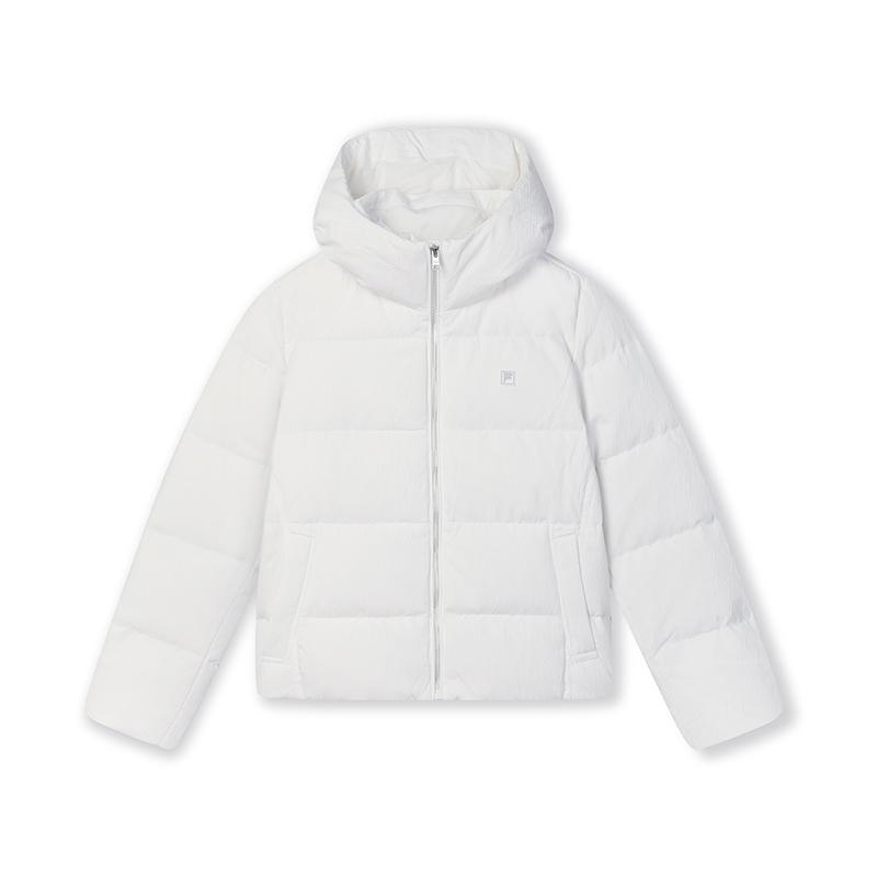 

Fila Белая Простая Универсальная Теплая Куртка-пуховик с капюшоном Женская Верхняя одежда F11W443910FWT S