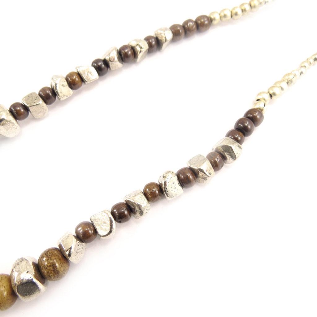 Les Trésors De Lily [C5021] - Collier Créateur 'Kilimanjaro' Marron Argenté