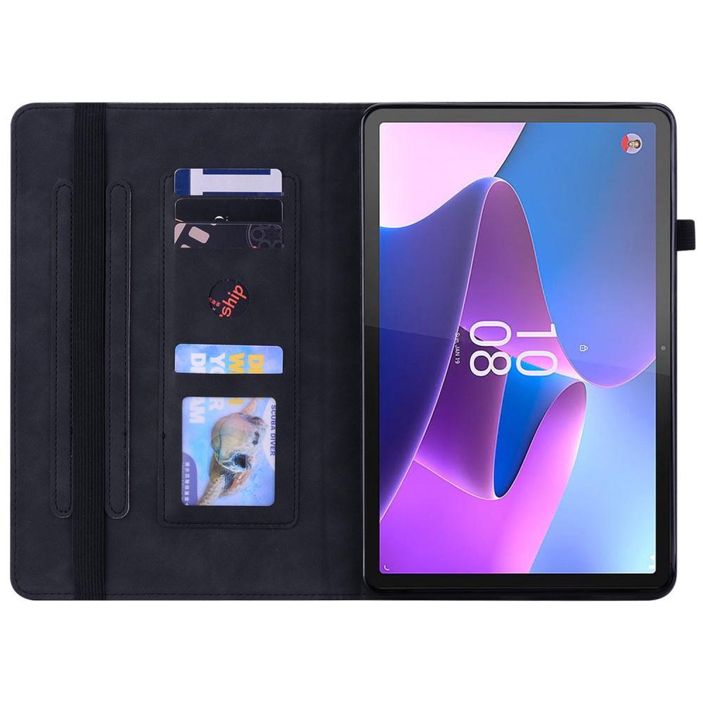 Case for Lenovo Tab P11 Gen 2 TB350FU TB350XU 11.5", Wallet Pen Slot, Black