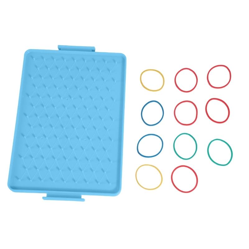 Light Weight Geometry Pegboard Portable Geoboard Math Teaching Aid For Spatial Reasoning Development Kids Age 5+