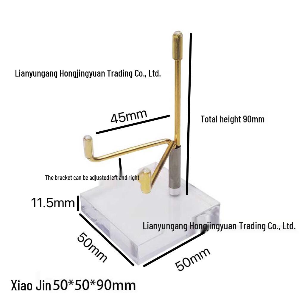 Transparent Acrylic Compass Mineral Specimen Holder & Display Stand