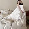 Spring/Summer High-End Lyocell Tencel Embroidery 4-Piece Cool Touch Bedding Set