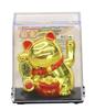 S Mini Waving Solar Set of Bulk A Delightful Japanese Souvenir for Comes In a Clear Case Maneki-neko (Lucky Cat) [Gold Bag] (Gold)