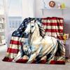 Ethereal Horse In Storm Blanket Flannel Blanket Throw Blanket Sofa Cover Blanket Soft Premium Blanket Picnic Blanket Tv Blanket Gifts