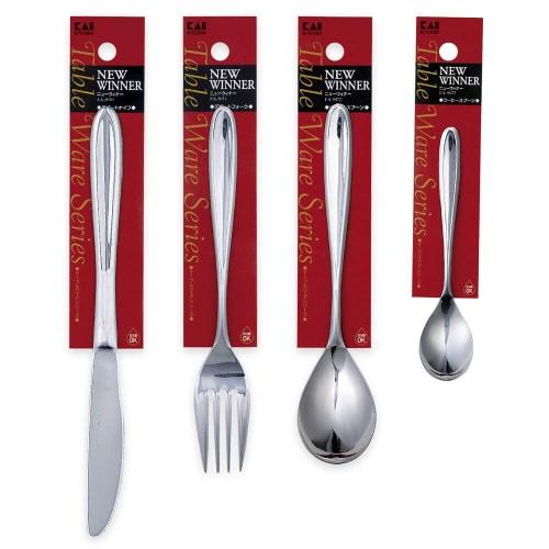 Kai Corporation Dinner Cutlery Set, 8 Pieces (4 Types), Dishwasher and Dryer Safe, Serves 2, Stainless Steel, Spoon, Fork, Knife