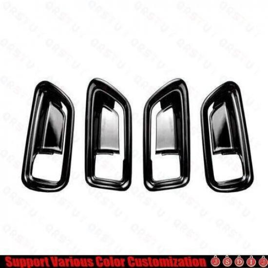 -  For Toyota Corolla Bright Black Car Inner Door Handle Bowl Frame Trim