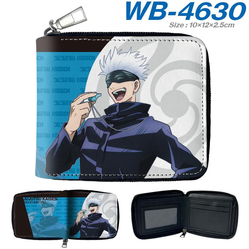 Jujutsu Kaisen Short Wallet Anime Cartoon Leather Bifold Card Holder Coin Purse for Students Men Women
