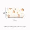 Capybara Cartoon Double Ring Car Sunshade - Cute Car Heat Insulation Front Windshield Visor