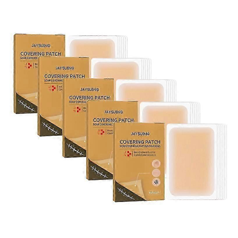 1-5x Unsichtbares Abdeckpflaster Haut-Tattoo Narbenabdeckung Wasserdicht Hautfarbenes Klebeband