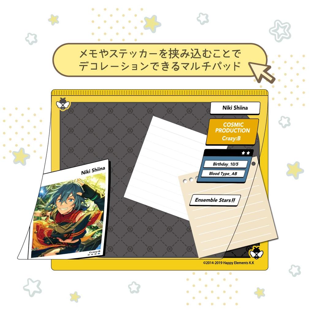 Algernon Product Ensemble DECOPAD Shiina Niki H150 X W180mm PP Stars!! Vol.4 Approx.