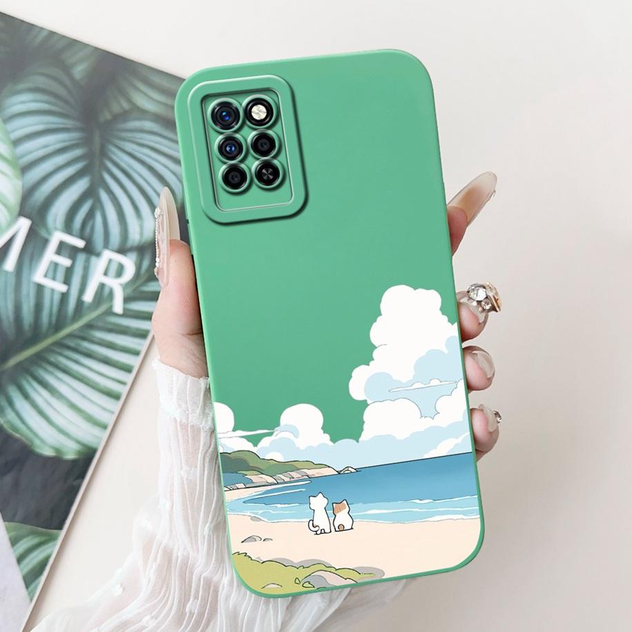 For Infinix Note 10 Pro Case X695 X695D Cover Fashion Painted Soft Silicone Phone Cases For Infinix Note 10 Note10 Pro NFC Funda