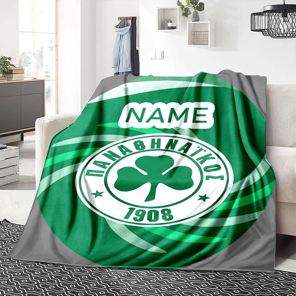 Custom Name Getafe FC Crest Blanket for Couch & Bed, Plush Cozy Fuzzy Blanket Super Soft & Warm Blankets for Fall and Winter. 0908249
