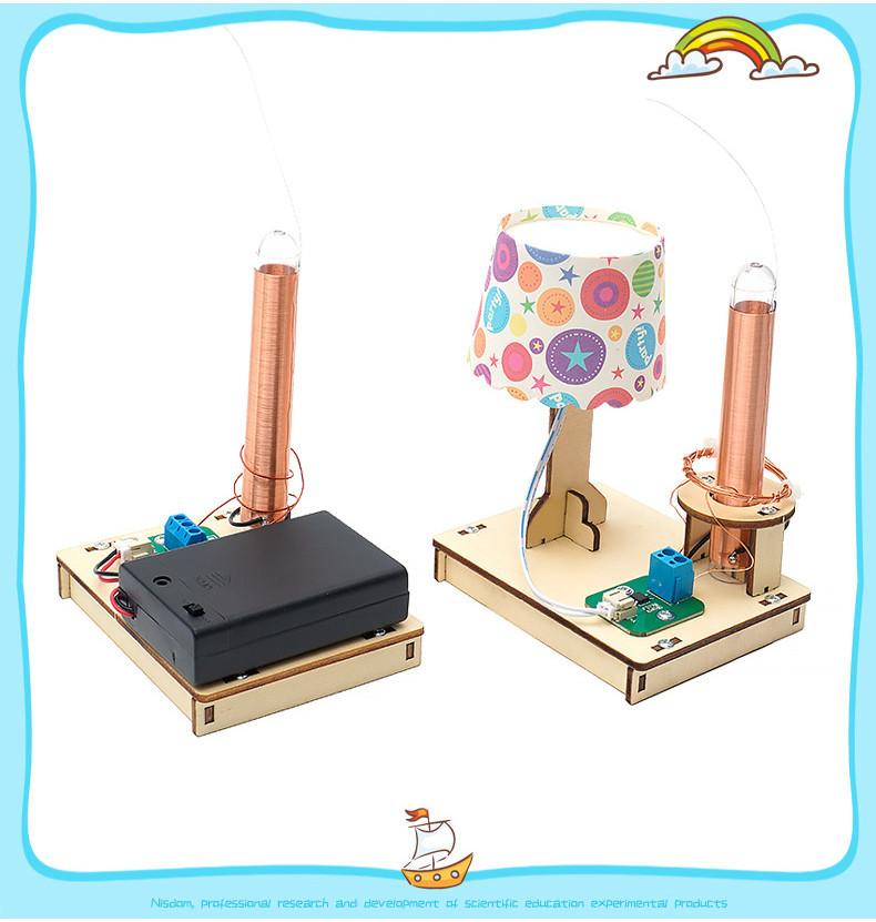 העברת כוח אלחוטית ערכת ניסוי מדעית DIY חומר עץ ניתן להתאמה אישית