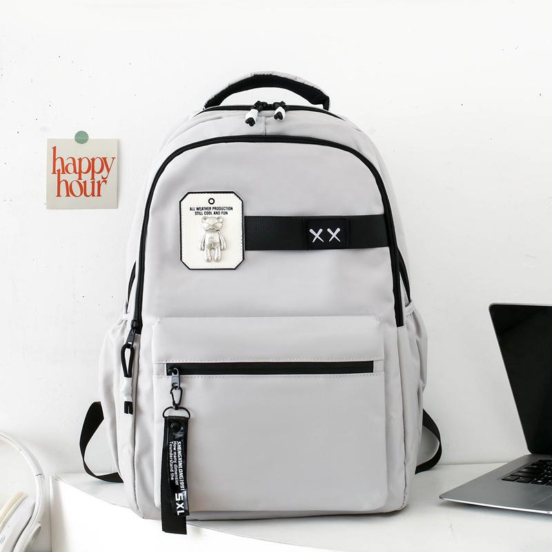 Kvinna Skolväska med stor kapacitet Manliga gymnasieelever Ryggsäck Pojkar Datorryggsäck
