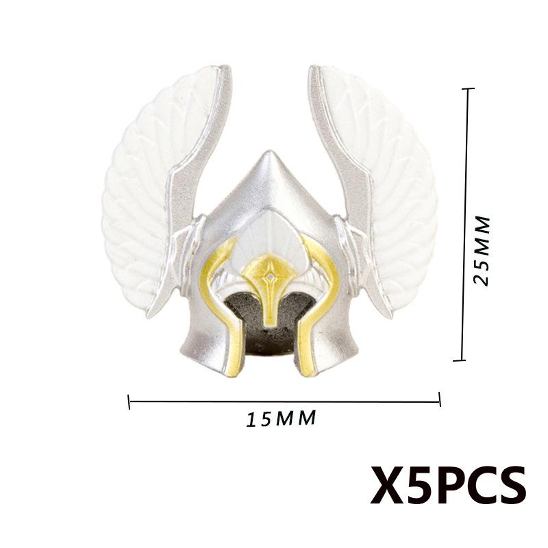 MOC Bausteine Mittelalter Ritter Soldat Actionfiguren Waffen Zubehör Schwert Speer Umhang Weste Helm Rüstung Geschenk Spielzeug Stein