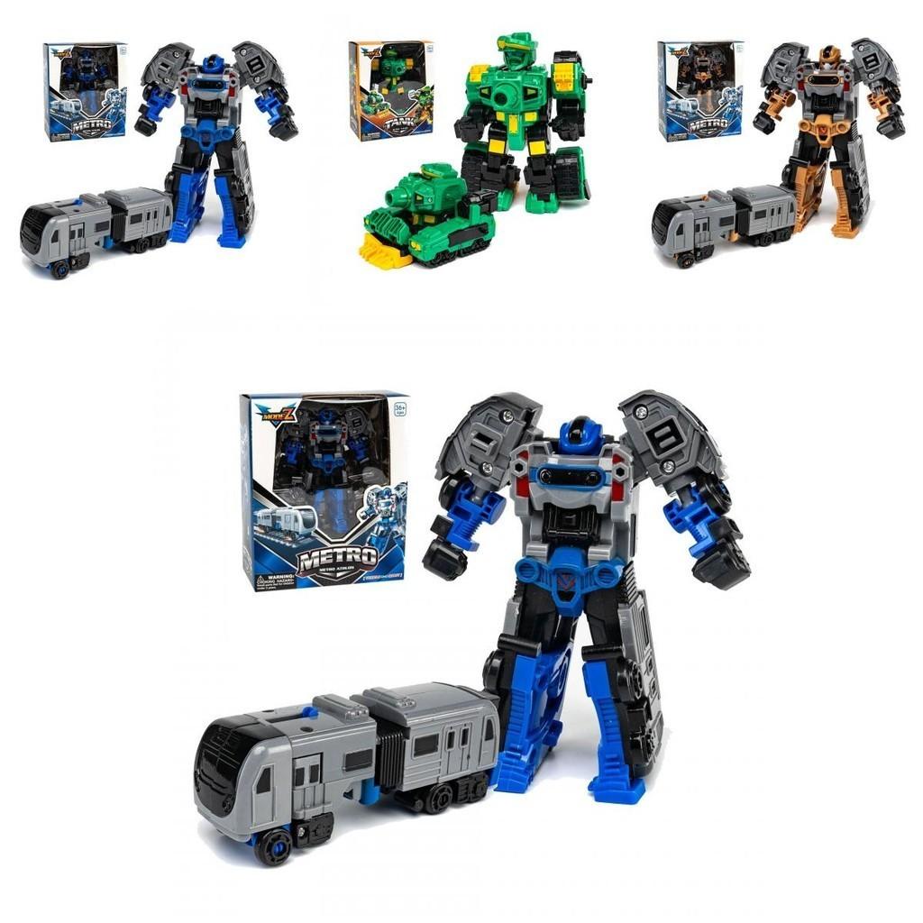 Transforming Car Robot Mech Action Figure Toy Cartoon Collectible With Puzzle Assembly Plastic Material