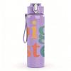 1PC Big Sister Color Text Art Print 750ml Color Plastic Sports Water Bottle Leakproof Flip Straw Lid Suitable for Sports Office Home Use