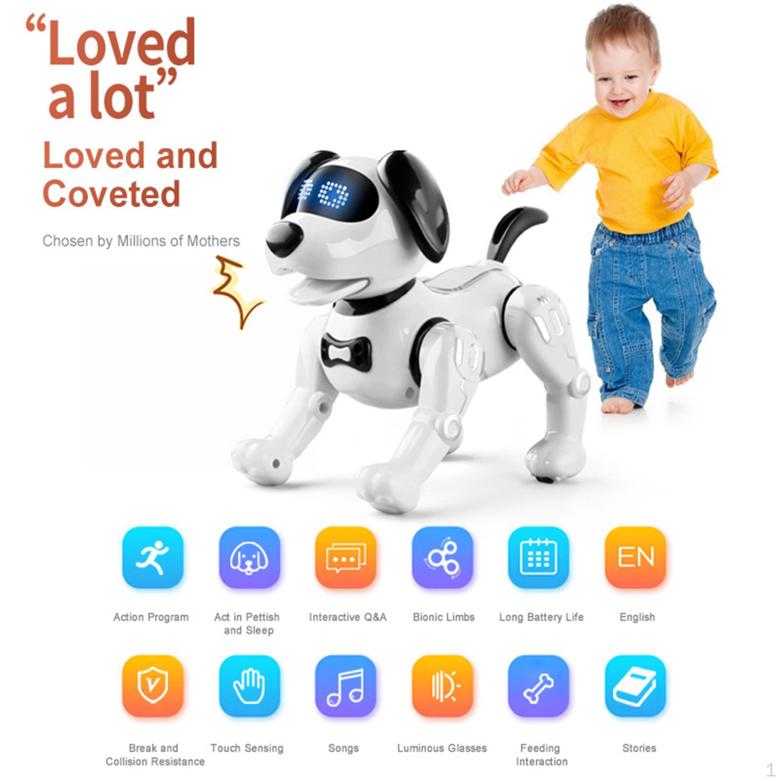 Interactive Robotic Dog Toy for Children - Remote Controlled Pet Pup with Dance and Exercise